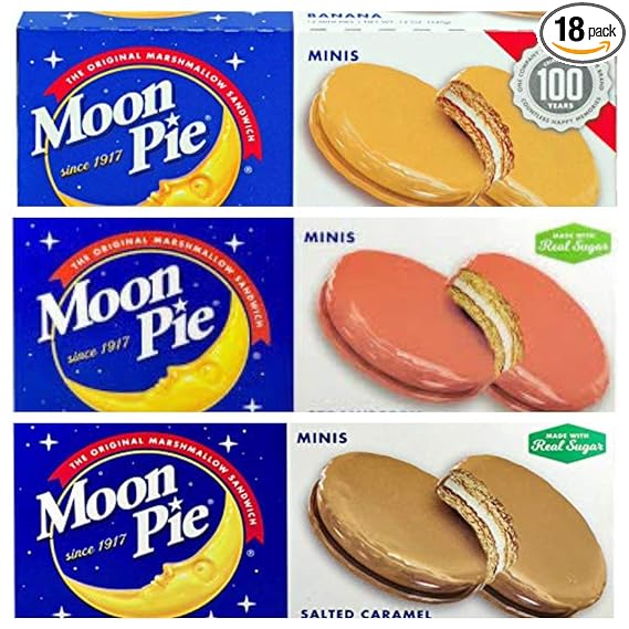 Moon Pie - Banana Strawberry Salted Caramel 6 pies per box 18 pies total
